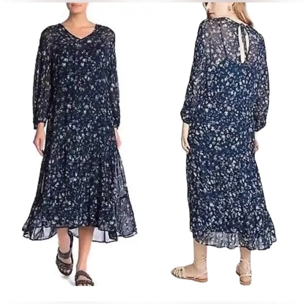FREE PEOPLE Wallflower Blue Dress M